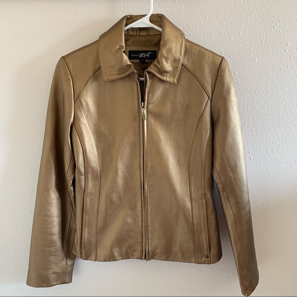 Black Rivet REAL Leather Jacket - Pics Cannot Do It Justice!